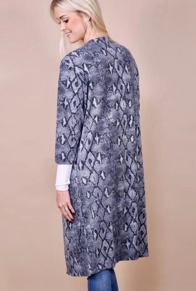Last one lightweight python cardigan.